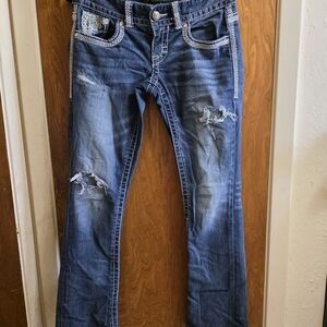 Maurices Premium Distressed Blue Jeans
